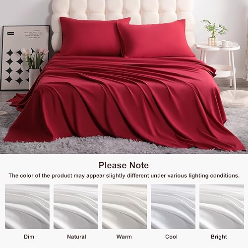 Vista 66 de NTBAY Juego de sábanas de 3 piezas, 100% microfibra tamaño individual, 1800 hilos, súper suave y acogedor, resistente a las arrugas, a la Aqua