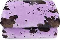 Vista 13 de Manta de forro polar azul para niñas de 50 x 60 pulgadas, suave, ligera, mullida para dormitorio, sofá, regalos de cumpleaños, manta decorativa cian