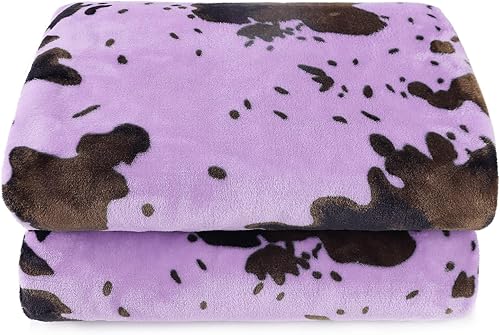 Miniatura 13 de Manta de forro polar azul para niñas de 50 x 60 pulgadas, suave, ligera, mullida para dormitorio, sofá, regalos de cumpleaños, manta decorativa cian