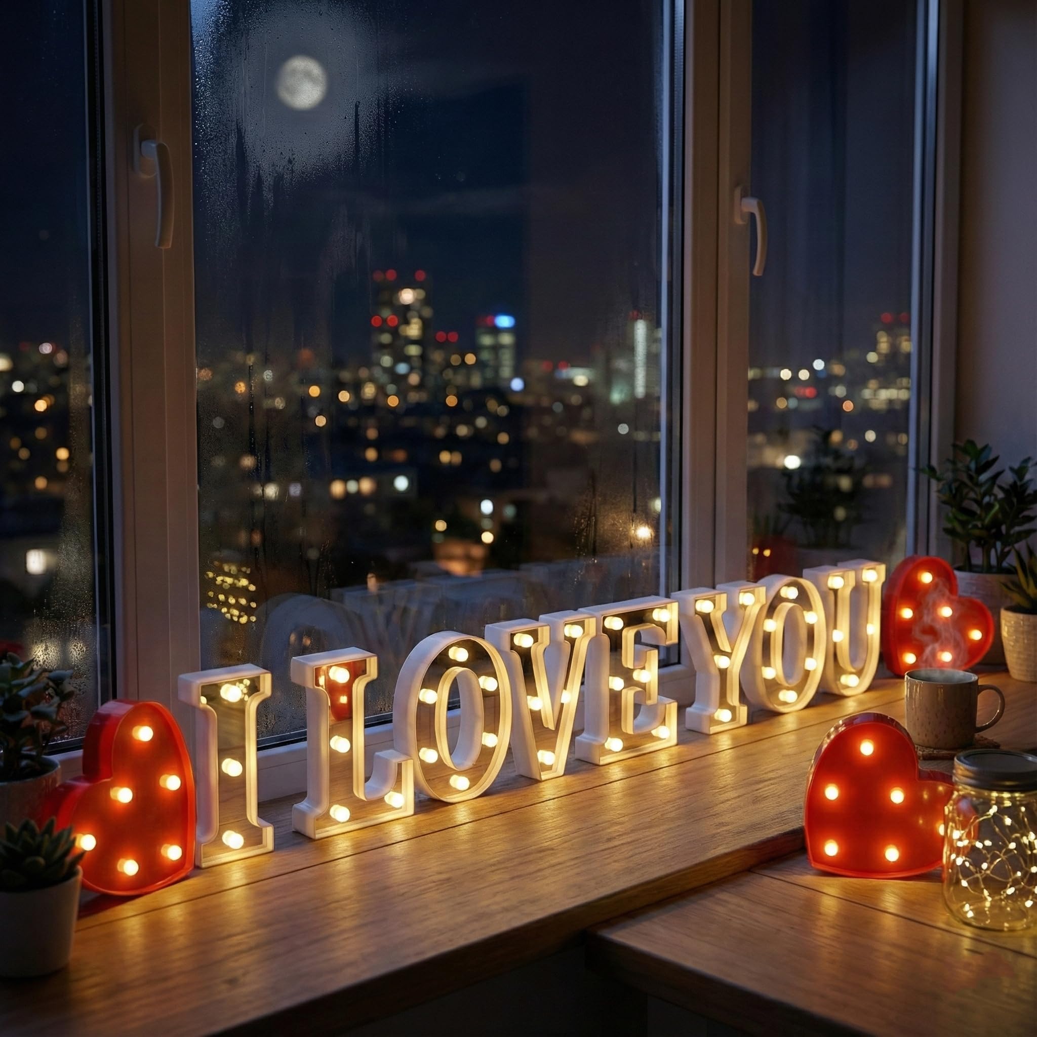 Letrero iluminado con texto en inglés "I Love You", con superficie de espejo, letra de neón para el día de San Valentín, aniversario, propuesta de confesión, decoraciones románticas, novio