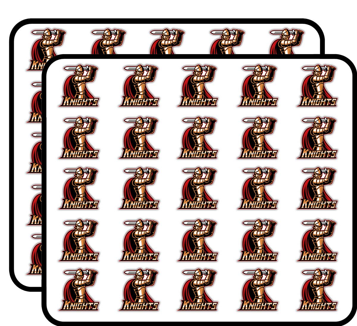 Knights Label Decorative Scrapbooking Sticker Waterproof Vinyl Stickers for Water Bottle, Laptop & Phone Case – 50 Pack