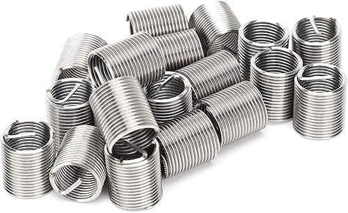 Miniatura 15 de Hilitand 20 piezas de insertos de hilo de alambre de rosca de la manga de rosca de reparación de buje de fijación de tornillo (2.5D)