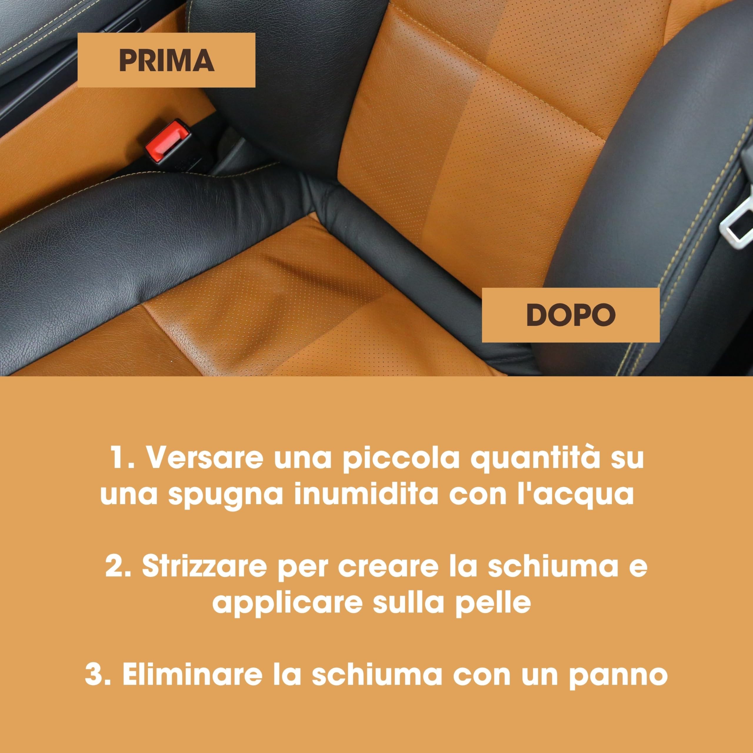 Furniture Clinic Pulizia Ultra per la pelle - Detergente multiuso per pelli - Detergente per la pelle del divano - Detergente per interni auto in pelle -Pulisce a fondo tutti i tipi di pelle - 500ml