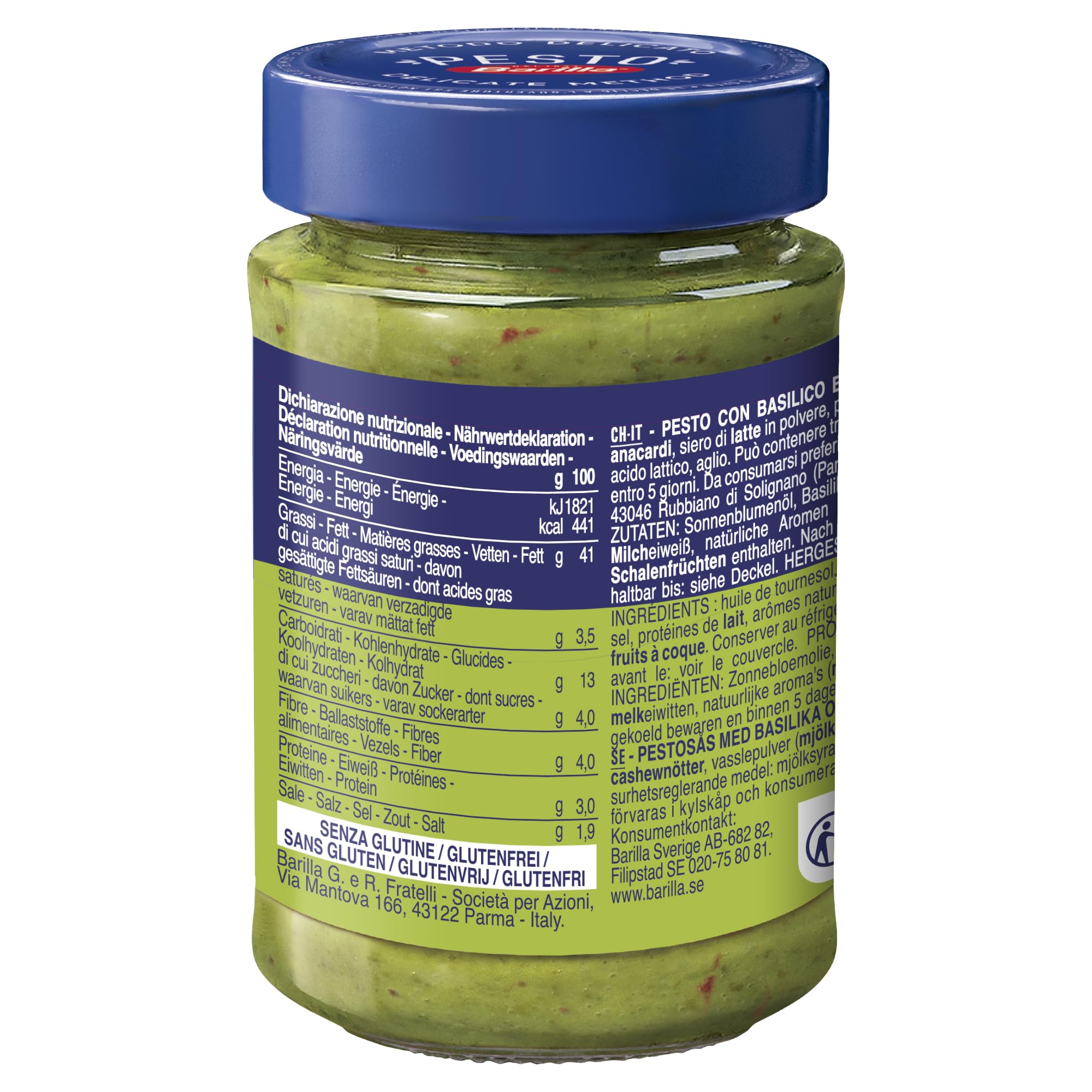 Barilla Pesto Albahaca y Pimiento 195 g