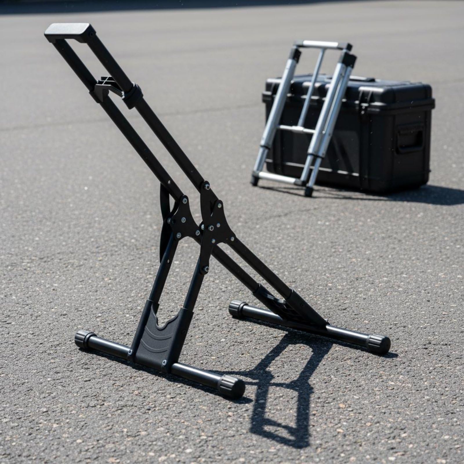 Cavalletto Bicicletta Portabici Esposizione Riparazione Stoccaggio Struttura Pieghevole in Acciaio al Carbonio con Base Ampia E Appoggio Sicuro Adatto a Garage Casa Negozio Viaggio
