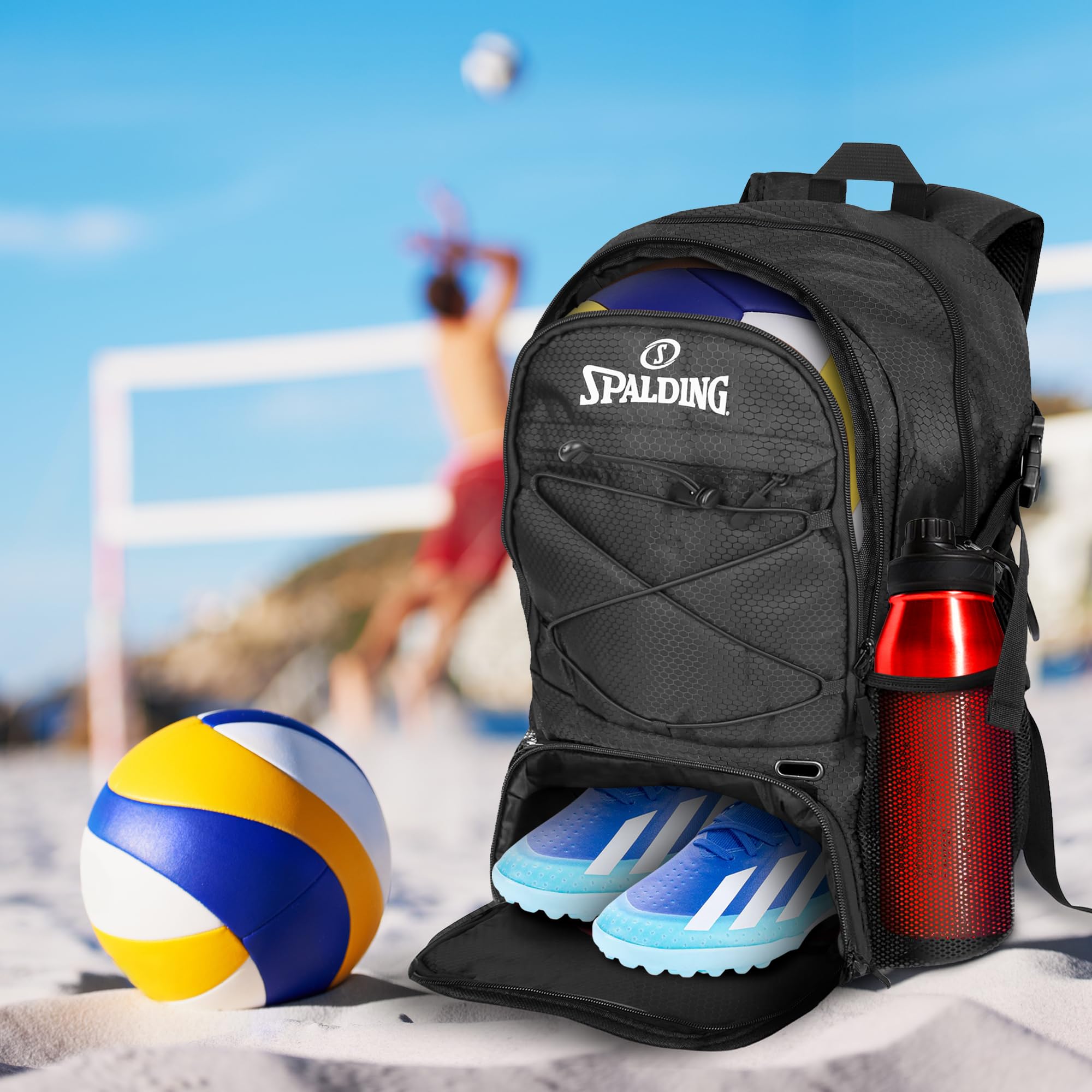 Amazon | Spalding バレーボールバックパック スポーツバッグ、ボール