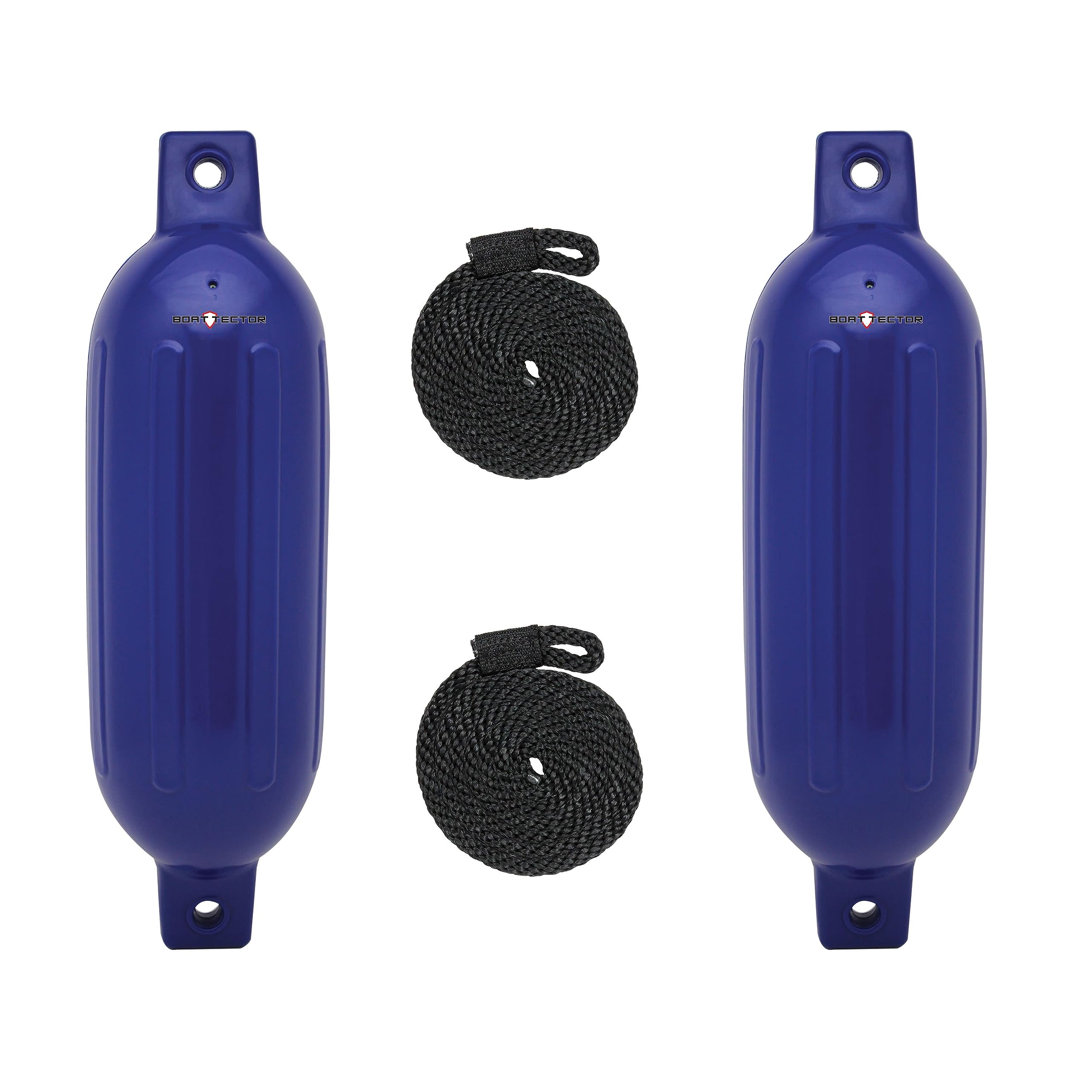 Extreme Max 3006.7438 BoatTector Fender Value 2-Pack, 4.5" x 16" - Cobalt Blue
