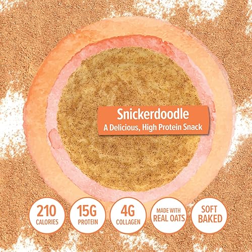 Miniatura 5 de 321glo Protein+ Cookies  Galletas horneadas suaves con colágeno de alto contenido en proteínas, 0.55 oz de proteína, aperitivo para hombres, mujeres