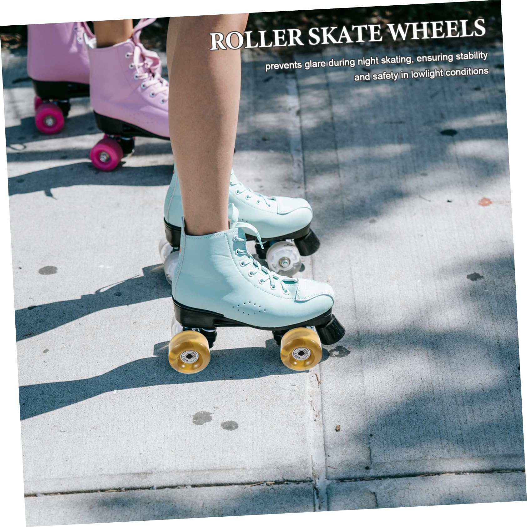 SUPVOX 4piezas Ruedas De Repuesto Unidades Para Patines Alta Elasticidad Exterior Interior