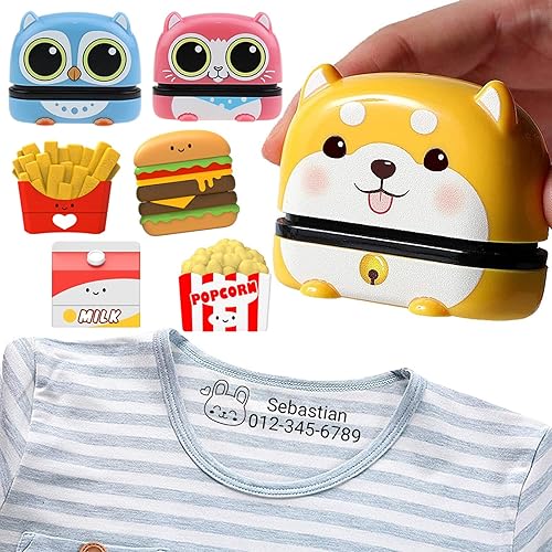Sello de nombre para ropa de niños, sellos personalizados, sello de nombre personalizado para ropa de bebé. Sellos de jardín de infantes y hogares