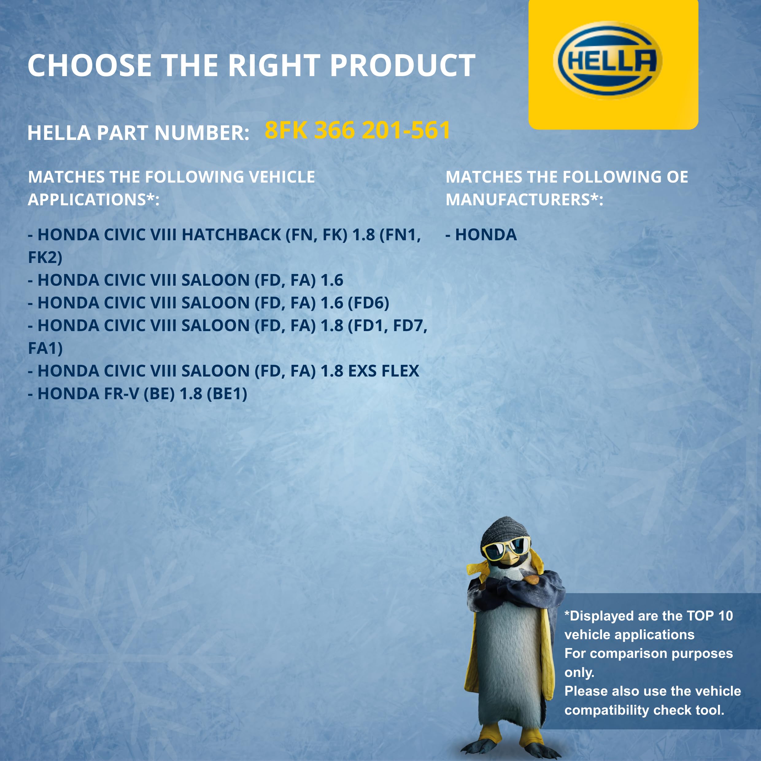 HELLA 8FK 366 201-561 Kompressor, Klimaanlage - TRSE07 - Scroll - 12V