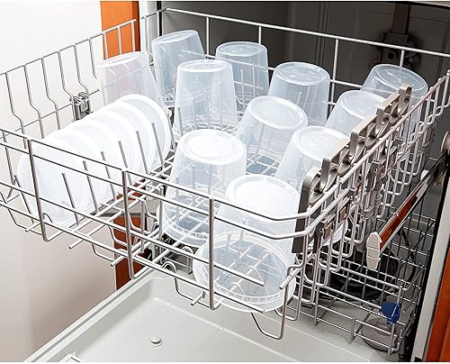 Miniatura 25 de Durahome – Recipientes de plástico deli con tapas, calidad premium, apto para microondas, transparente almacenamiento de alimentos, contenedor de