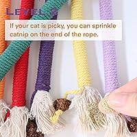 Vista 4 de Juguetes para gatitos, juguete masticable para limpieza de dientes, juguetes de cuerda de hierba gatera para gatitos de interior, juguetes
