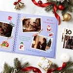 8X8 Inch DIY Scrapbook Photo Album, Kraft Blank Paper Scrap Book 40 Pages Memory Book for Wedding Family, Light Purple