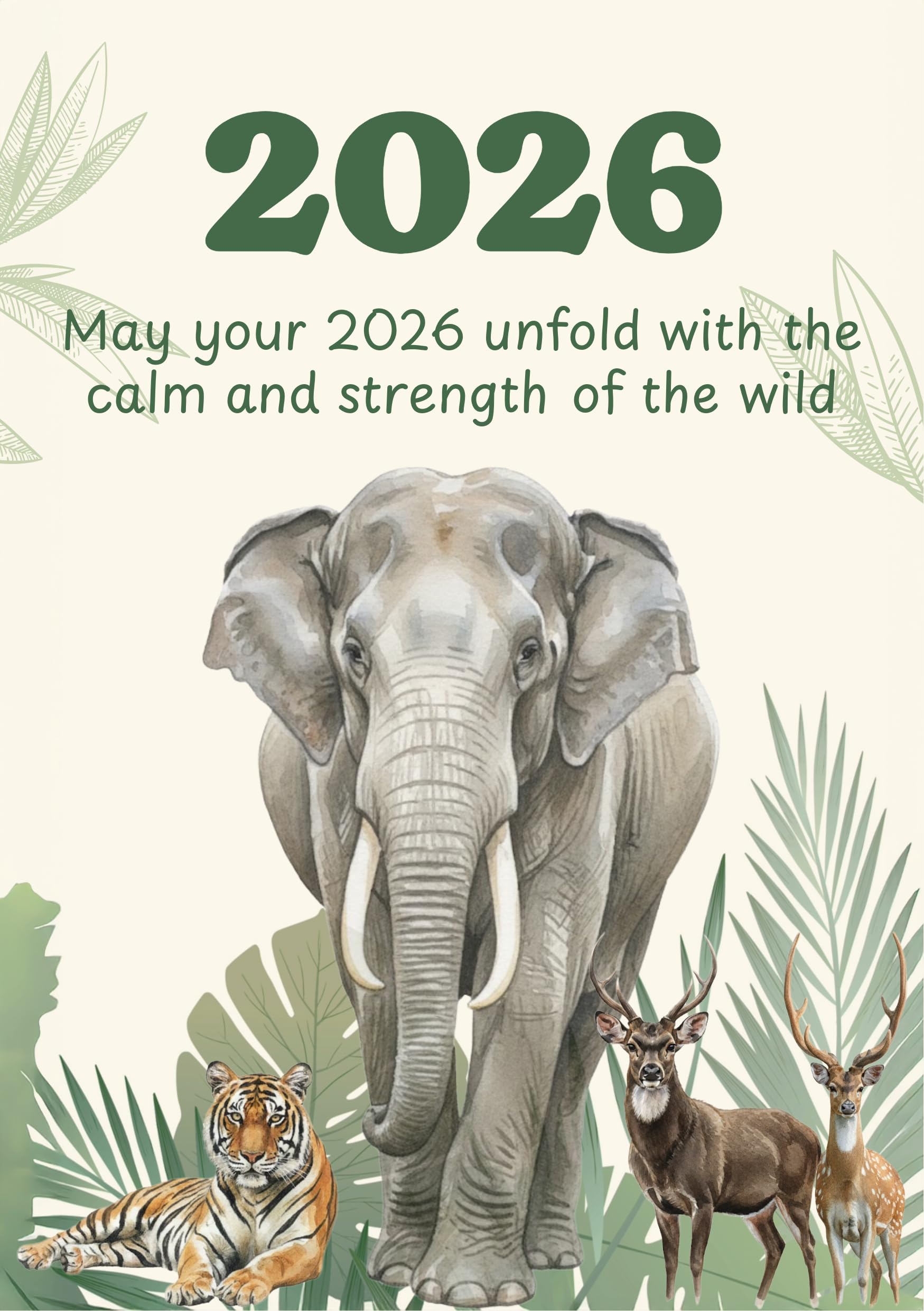 Wildlife Desk Calendar 2026 – Premium Spiral Bound Table Calendar with Indian Wildlife Photography-image-26