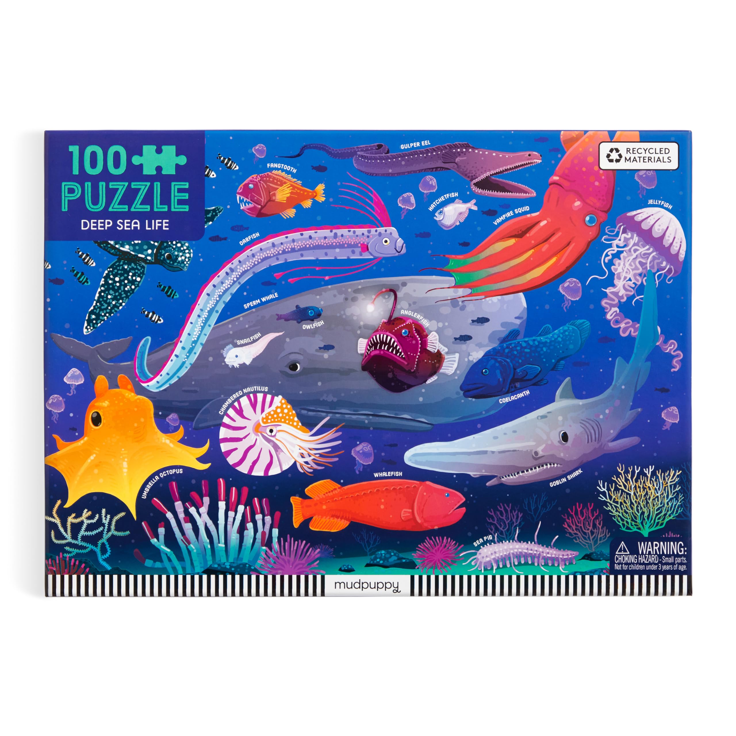 Amazon.com: Mudpuppy Deep Sea – 100 Piece Jigsaw Puzzle with