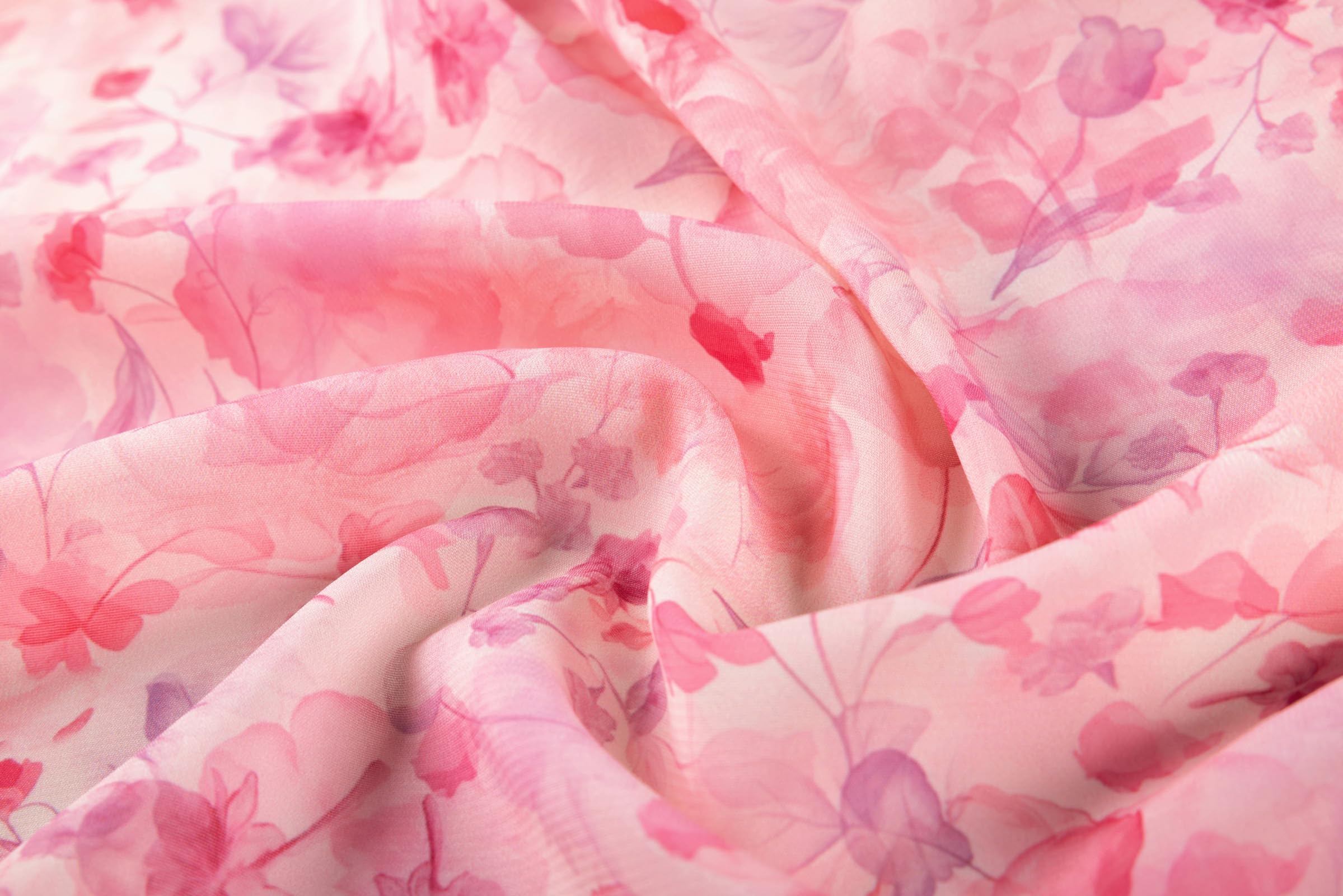 SCARLET DARKNESS Damen Viktorianisches Blumenkleid Kurzarm Rüschensaum Sommer Lang Kleider