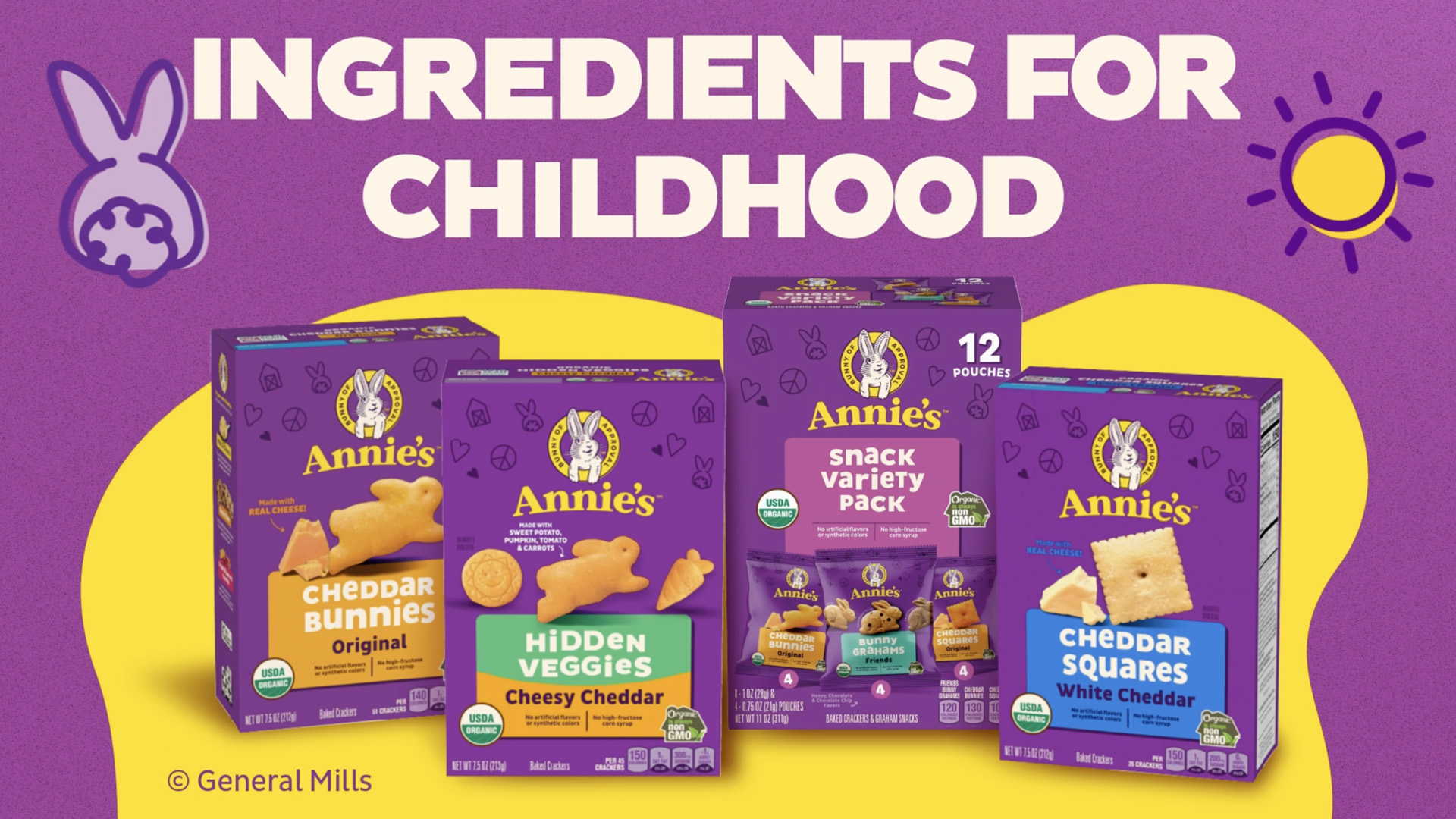 Amazon.com: Annie's Organic Variety Pack, Cheddar Bunnies, Bunny