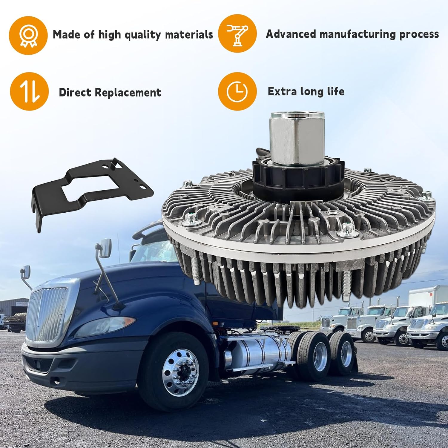 9906051 Fan Clutch Fits For International Transtar Prostar Paystar with MaxxForce 11 13 N13 2007-2013 9806017 3893209C91 3893209C92 01002882B