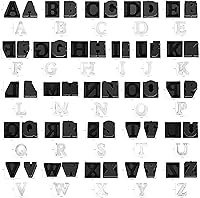 Vista 5 de Paquete de 26 moldes para cubitos de hielo con letras A-Z, molde de fundición de resina para hacer velas y decoración del hogar, moldes de silicona