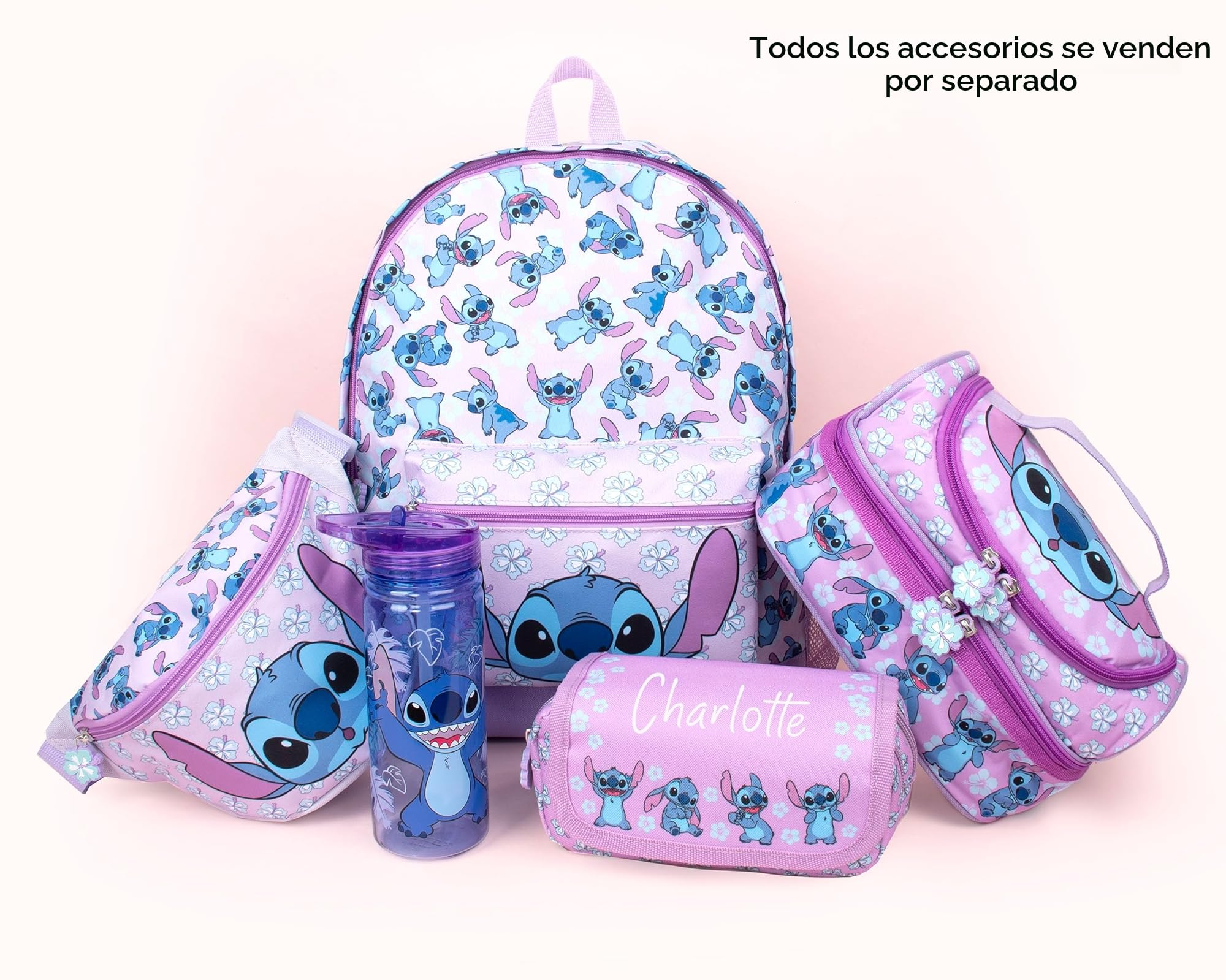 Bolsa de almuerzo de múltiples compartimentos Disney Stitch para niños, térmica y aislada, de doble cubierta, para llevar comida a la escuela, para niñas