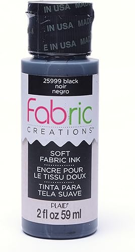 tinta para tela, 2 oz., Negro, 2 onza