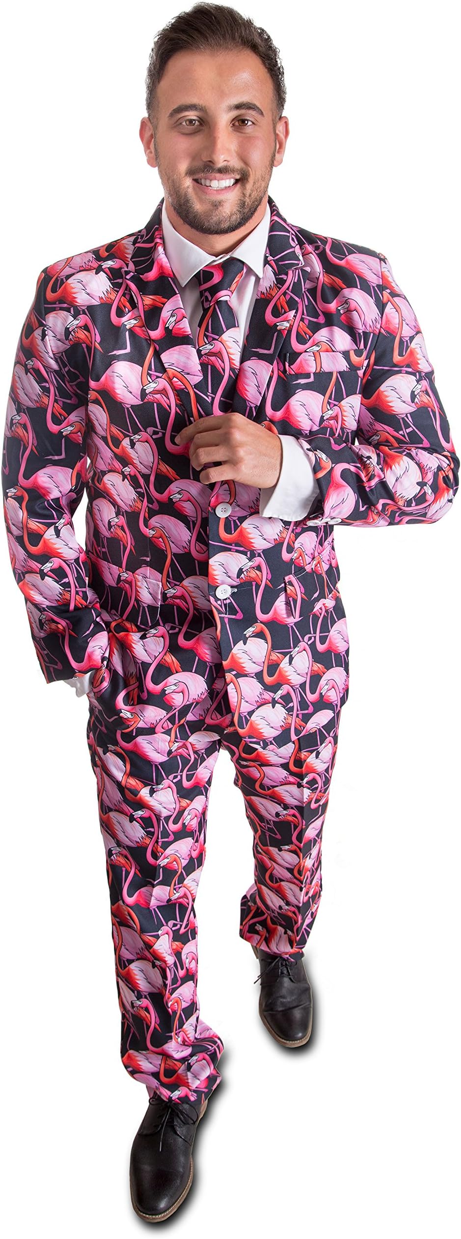 Pink Flamingo Stag Suit (44" - 46" Chest)