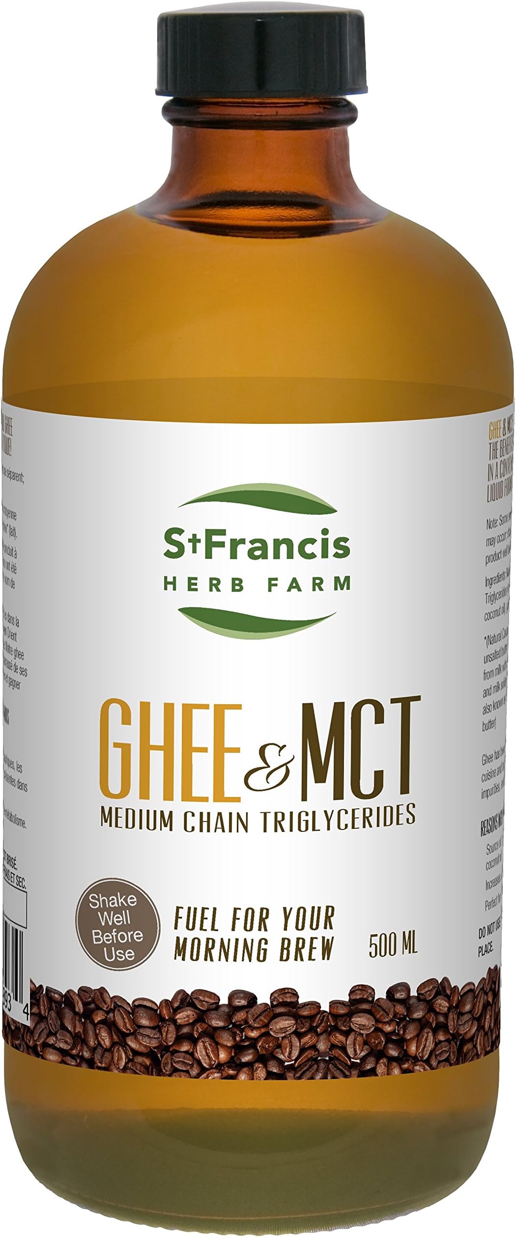 St Francis Herb Farm Ghee & MCT Oil, 16.9 Oz
