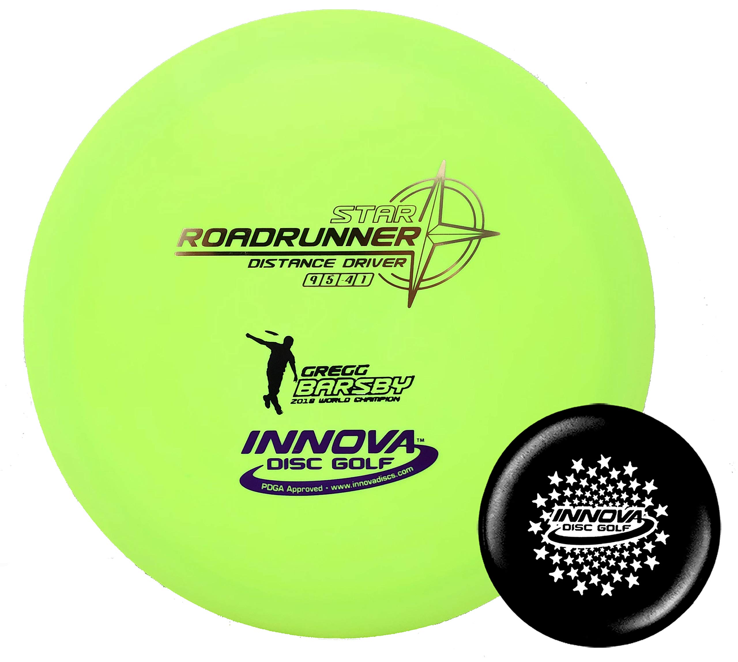 Innova Star Roadrunner Gregg Barsby Mini Stamp World Champion Signature Disc Limited Edition with Innova Stars Mini (Colors Will Vary)