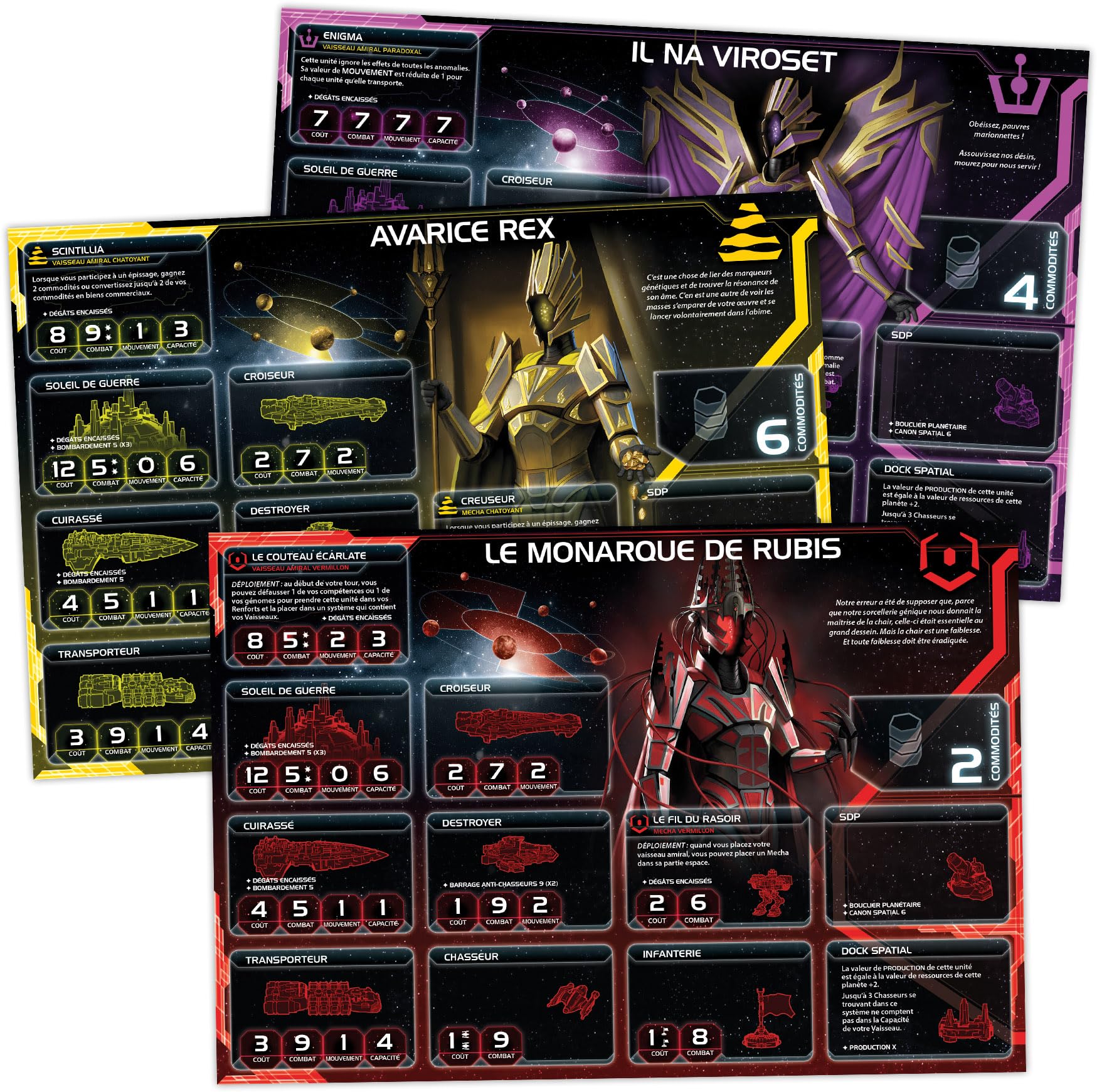 Asmodee - Imperium Zmierzchu: Wyjący grzmot - Fantasy Flight Games - Gra strategiczna - Niepublikowane frakcje - Od 14 lat - 3 do 8 graczy - 4-8 godzin - Wersja francuska