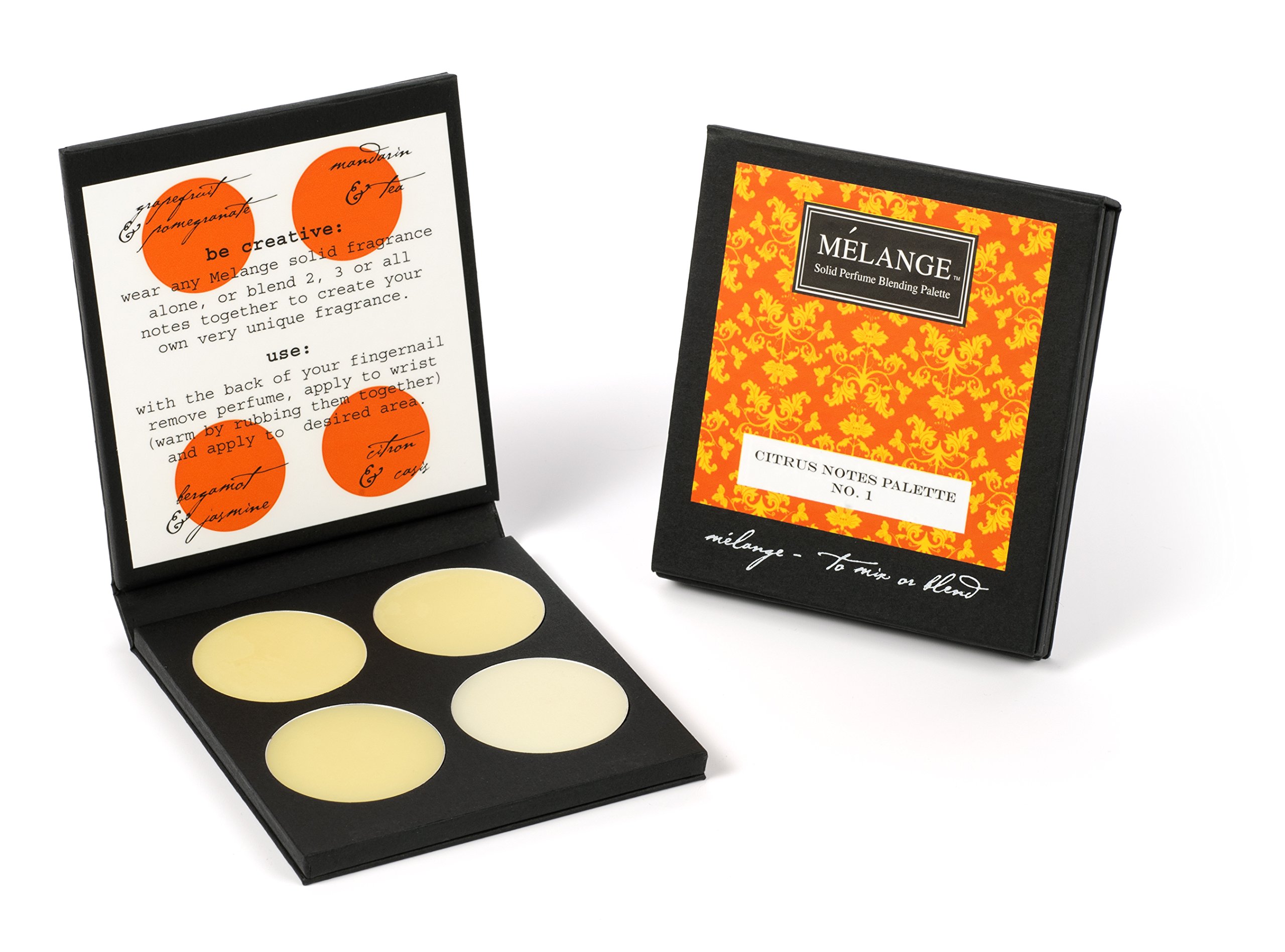 Melange Citrus Notes Solid Perfume Blending Palette .69 ounces