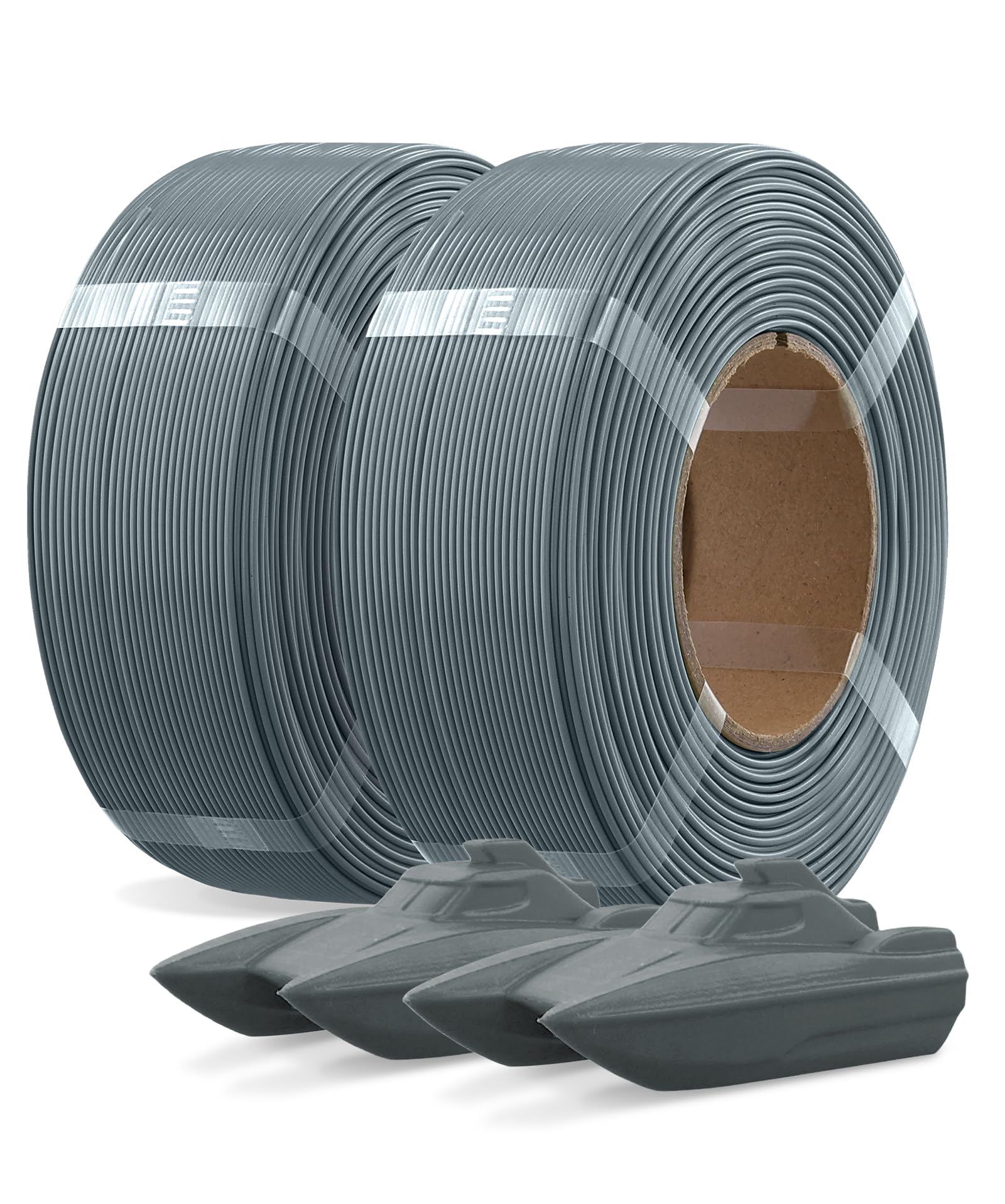 OVERTURE PETG Filament uzupełniający 1,75 mm, 2 kg, bez szpuli, o wysokiej precyzji, +/- 0,02 mm, kompatybilny z większością drukarek FDM (w kolorze gwiezdnoszarym, 2 szt.)