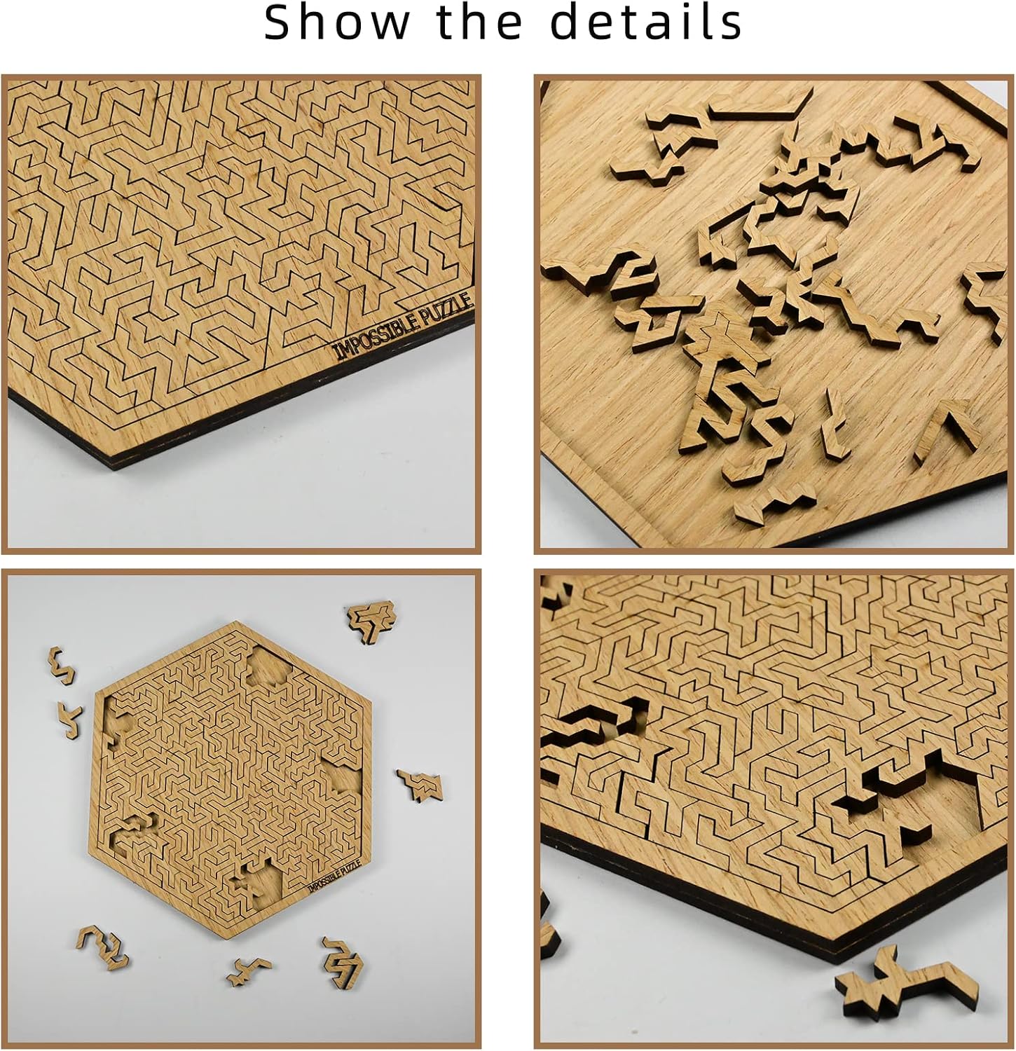 Impossible Clear Jigsaw Puzzle - 111 Pieces Difficult Puzzle for Adults, Irregular Shape & Challenging Design