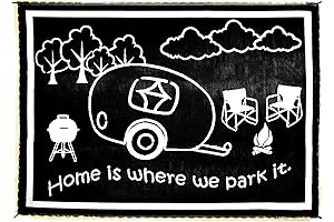 9 x 18 Outdoor Rug LED Illuminated Border RV Home Mat