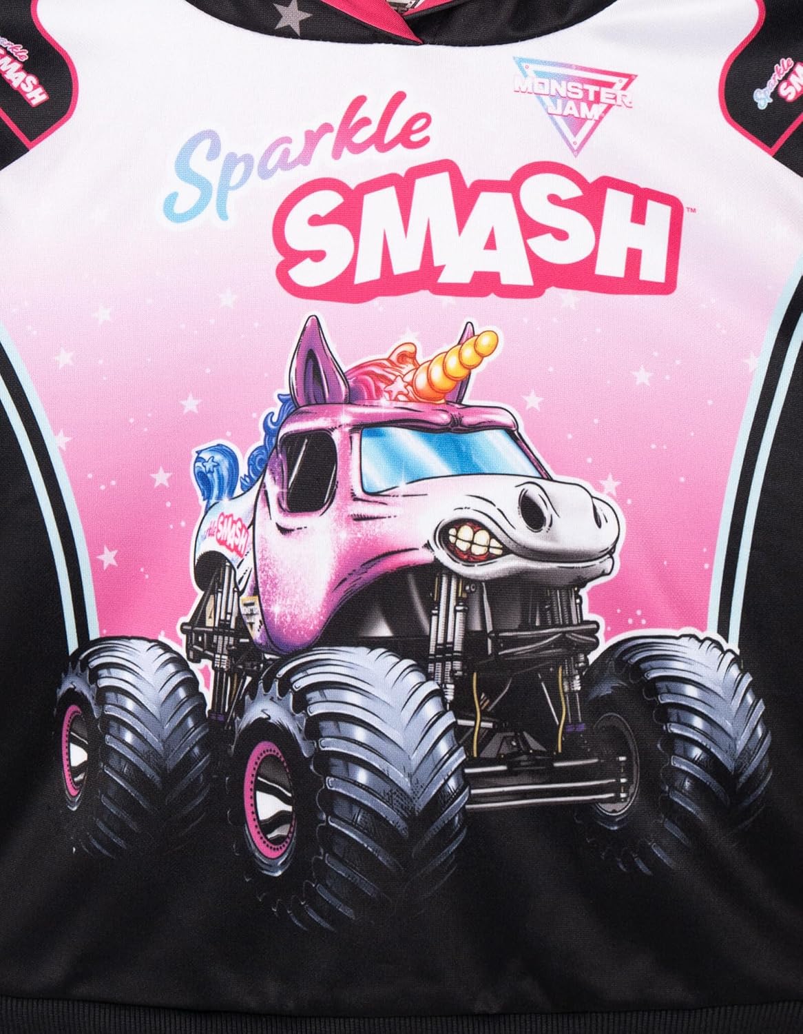 Monster Jam Fleece Pullover Hoodie Toddler to Big Kid Grave Digger El Toro Loco Megalodon Sparkle Smash - Image 3