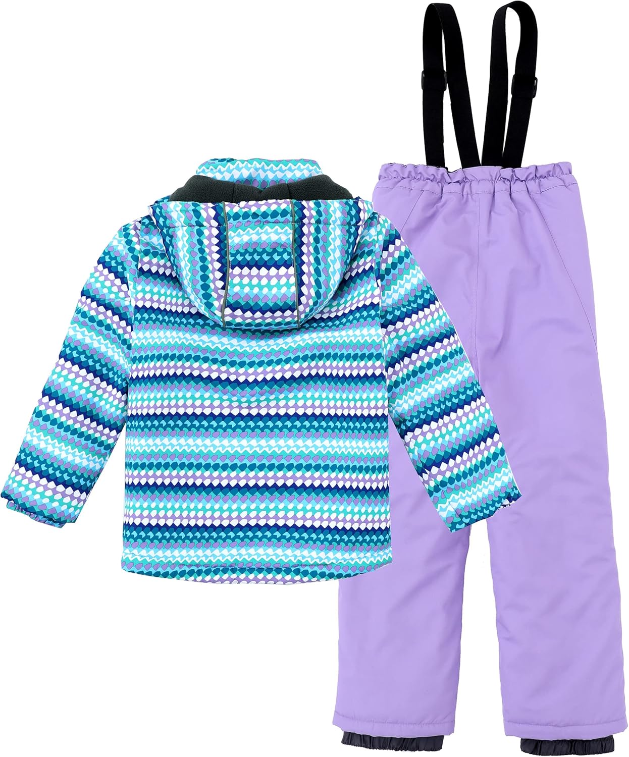 M2C Boys Girls 2-Piece Snowsuit Thicken Patterned Ski Jackets and Pants: Clothing, Shoes & Jewelry