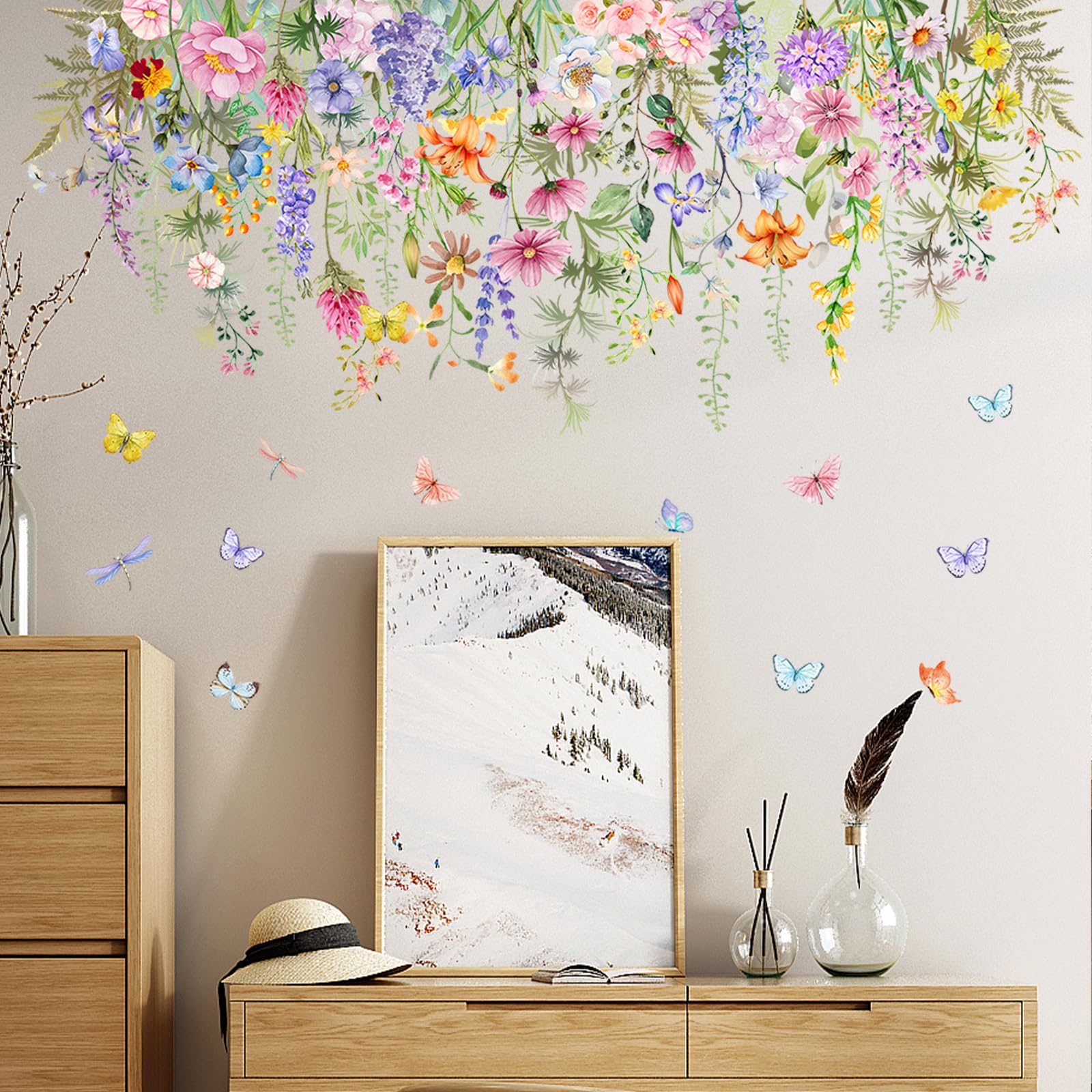 JECOMPRIS 61-teiliges Stern-Spiegel Wandtattoo Set - Selbstklebend Gold & Silber | Kinderzimmer Deko & Partydekor