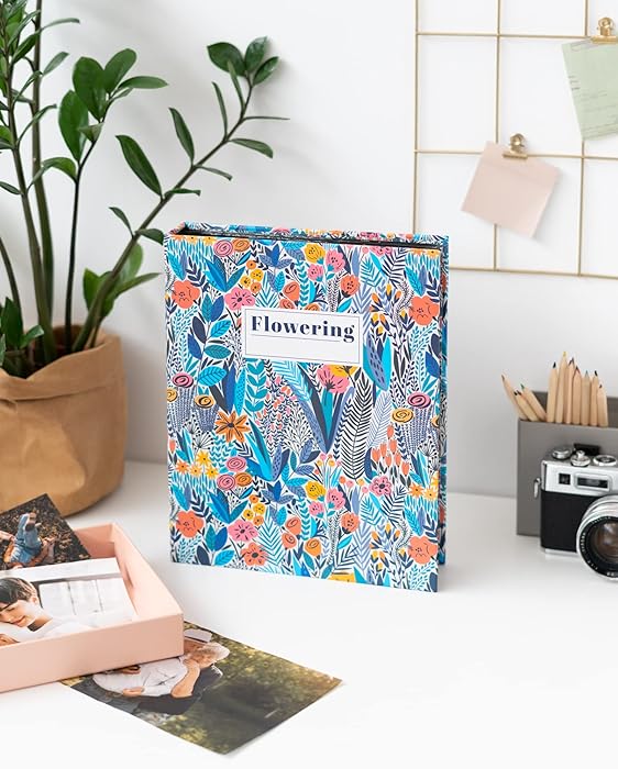 Grupo Erik Photo Album - Flowering | Photo Book with 200 Pockets 13x20 cm, Slip In Photo Albums, Memory Book, Large Photo Album, Photo Gifts, Family Gifts