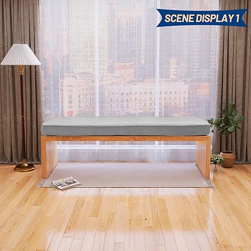 Miniatura 6 de Cojín de banco de doble tubería para exteriores, cojines de banco personalizados para muebles de interiorexterior, para ventana, piano, porche,