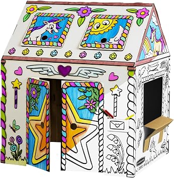 BB at Play Color In Enchanted Stable Playhouse Craft Activity for Kids