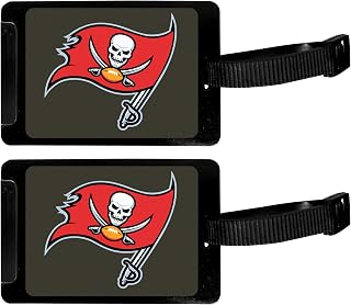 NFL Tampa Bay Buccaneers Luggage Tag, 2 pk, Black
