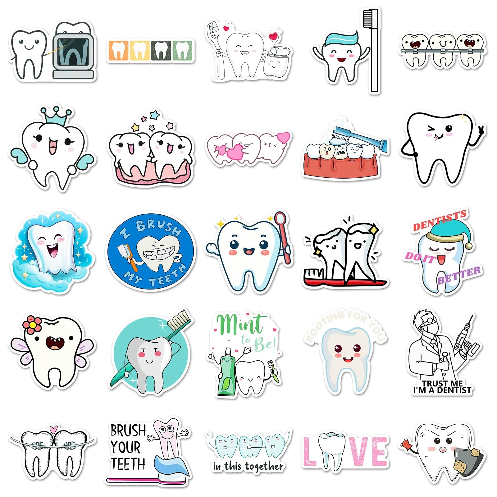 Luzhans Cartoon Tooth Stickers - Image 3