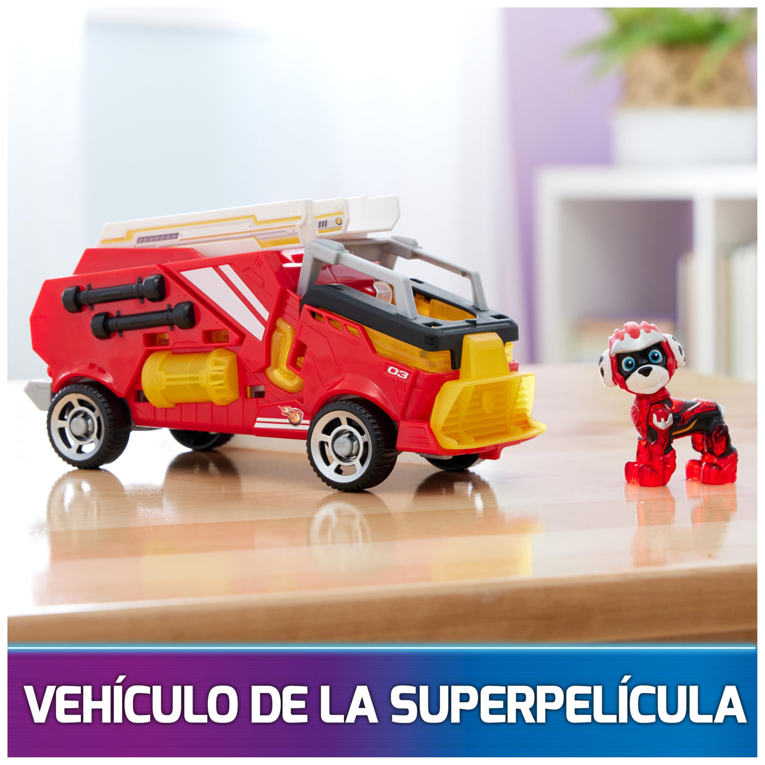 Paw Patrol Patrulla Canina - Figura Marshall Y Coche Juguete con Luces Y Sonidos DE LA SUPERPELÍCULA - 6067509 - Juguetes Niños 3 Años + - Patrulla Canina Juguetes - Regalo Niño 3 años + — view 7