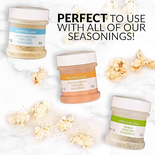 Miniatura 7 de Nostalgia CLHAP12AQ Classic Retro Healthy Hot Air Popcorn Maker hace 12 tazas con cuchara medidora de núcleo sin aceite perfecto para fiestas de