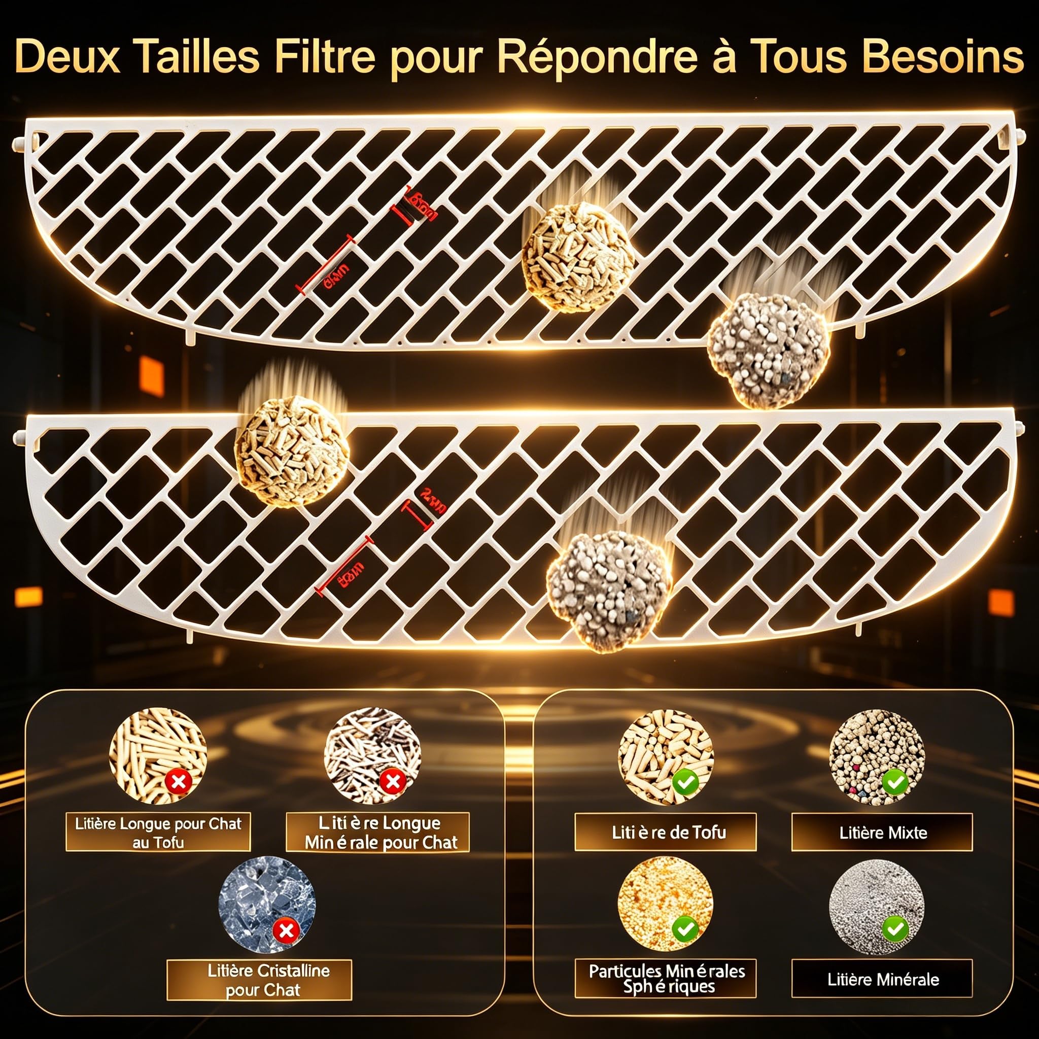 Bac à litière autonettoyant de 65 + 9 litres, avec Commande Via Application, désodorisation par ions et Suivi de la santé – 5 Sacs à litière Inclus, idéal pour Les foyers accueillant Plusieurs Chats