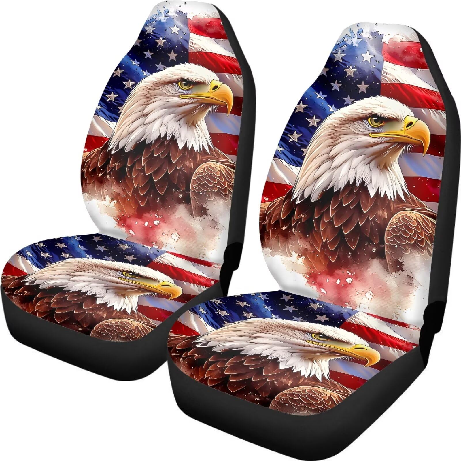 Housse de sieges auto aigle drapeau americain pour camion