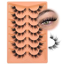 Focipeysa Spike Lashes Pack Wispy False Eyelashes Volume Faux Mink Lashes 18mm Natural Look False Lashes Short Strips Lashes by Focipeysa