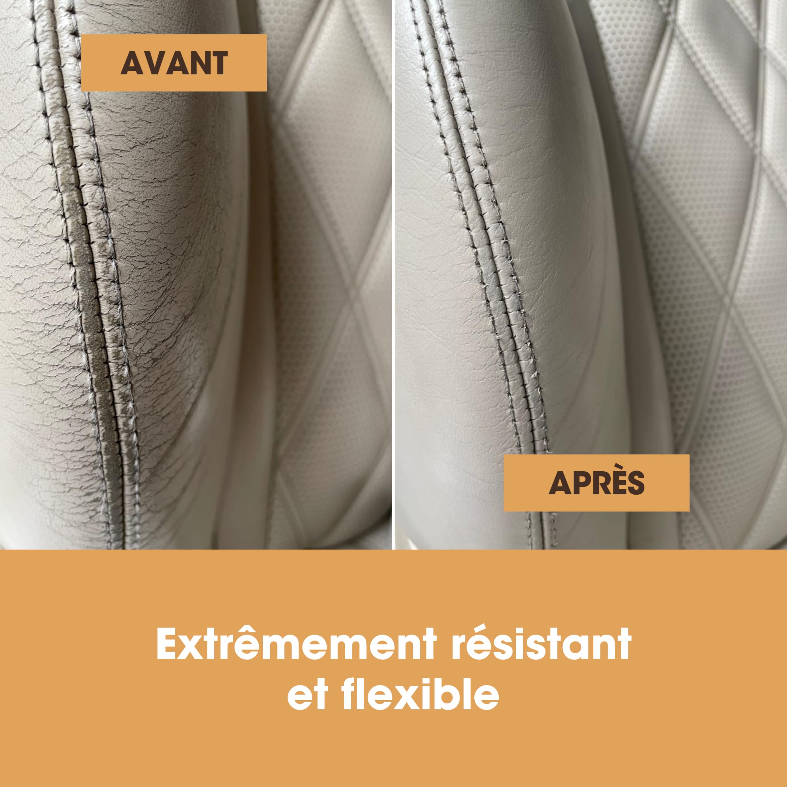Furniture Clinic Peinture et teinture pour réparation pour cuir | Teinture auto-scellante pour une réparation rapide et facile | Convient pour les canapés, les sièges de voiture, les chaussures, les