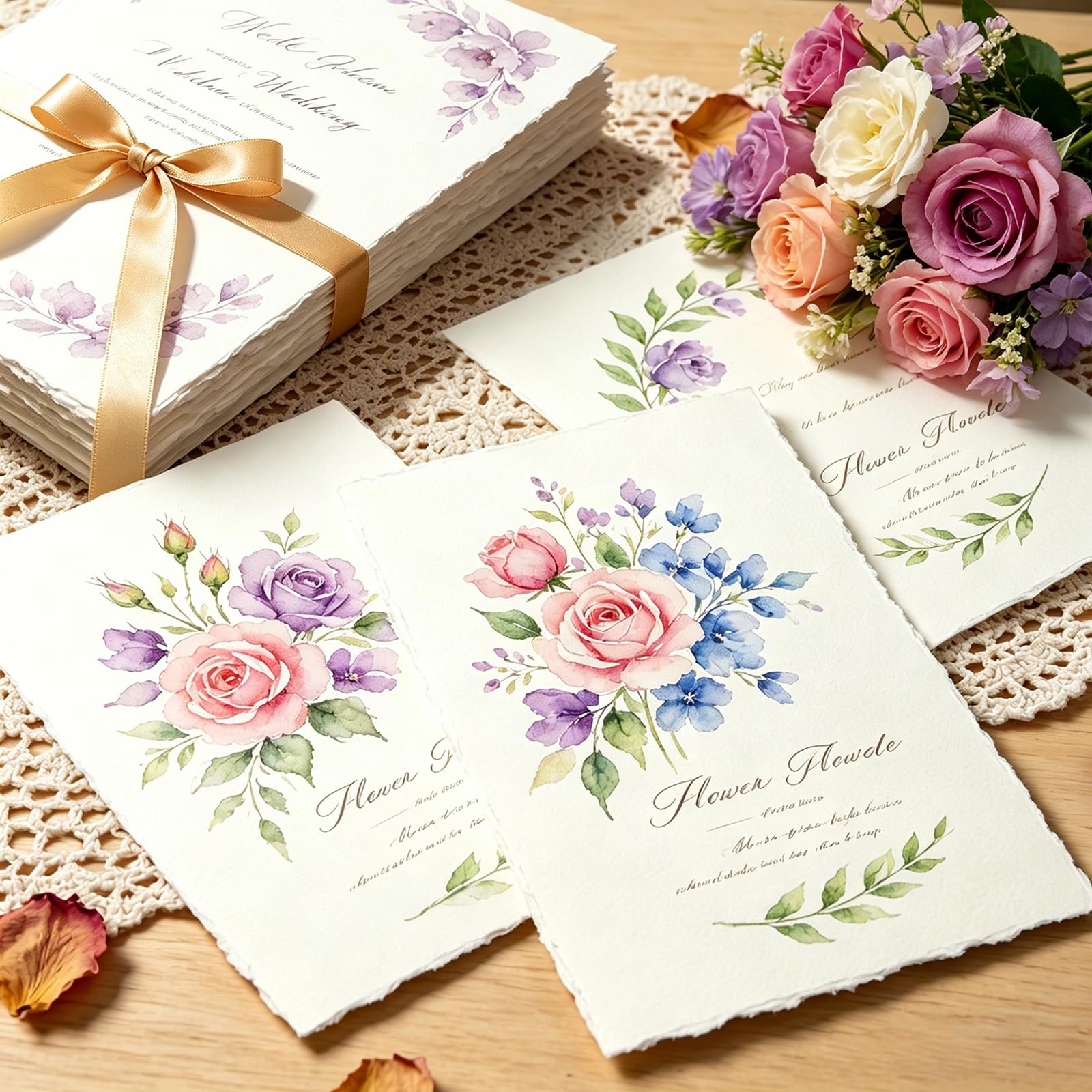 50 arkuszy papieru akwarelowego, 21 x 14,8 cm, papier bawełniany A5, ręcznie robiony gruby papier z nieregularnymi krawędziami, 160 g/m2 ręcznie robiony papier do malowania, szkicowania, kaligrafii