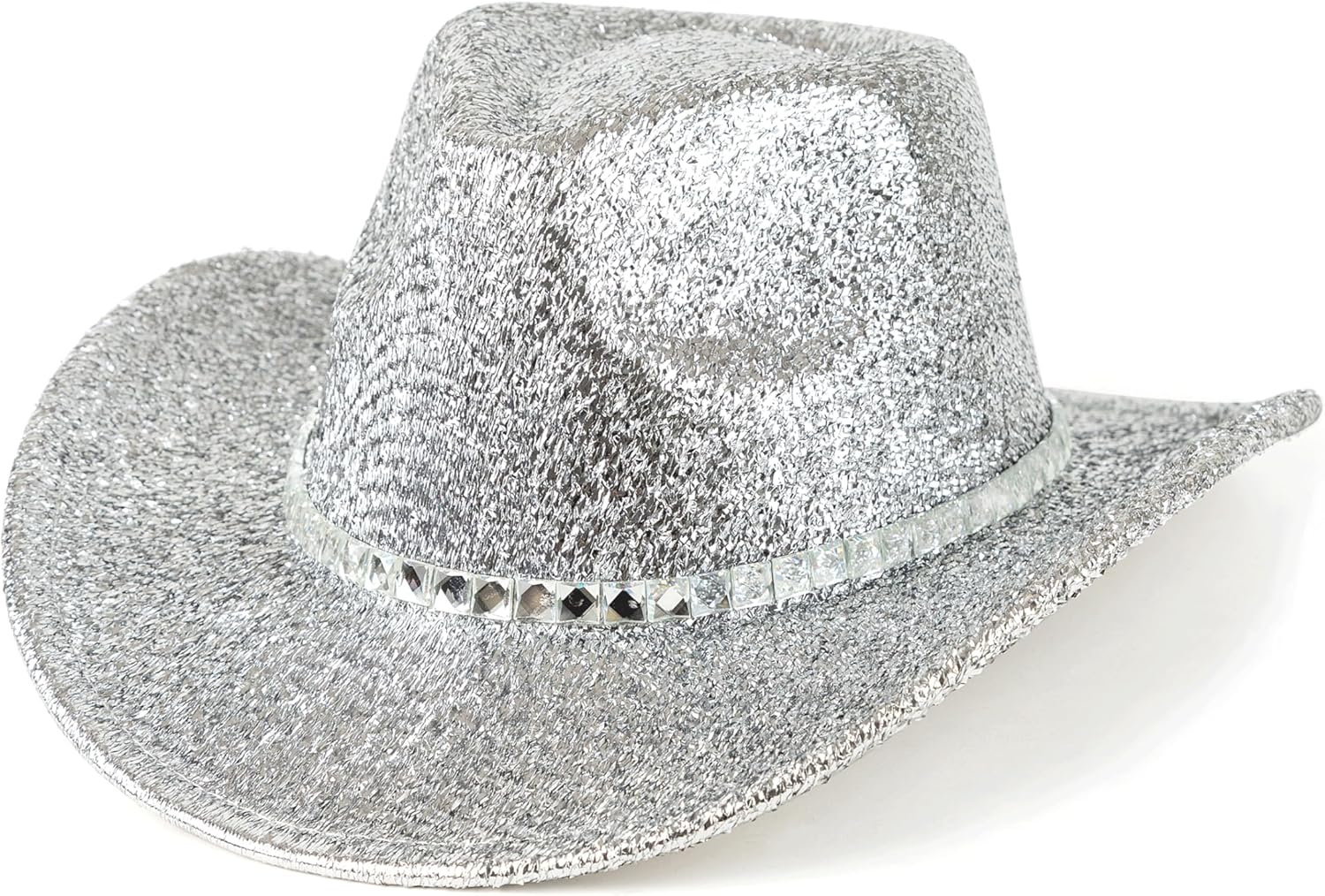 EOGIMI Men & Women Cowboy Hat Western Style Glitter Cosplay Party Costume Hats